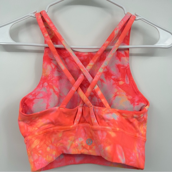 Lululemon Neon Long Line Energy Bra - Picture 2 of 2